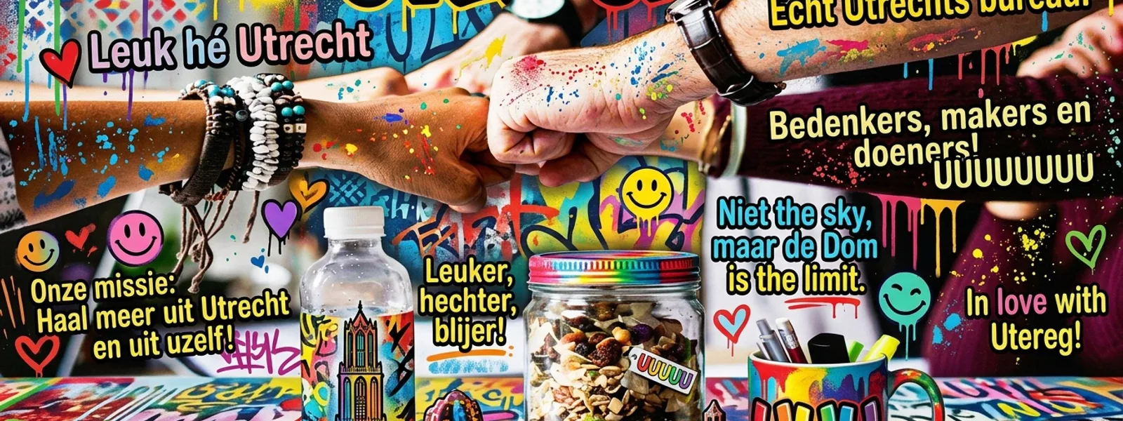 Wij staan voor dag en dauw op om originele & verbindende evenementen in Utrecht te organiseren